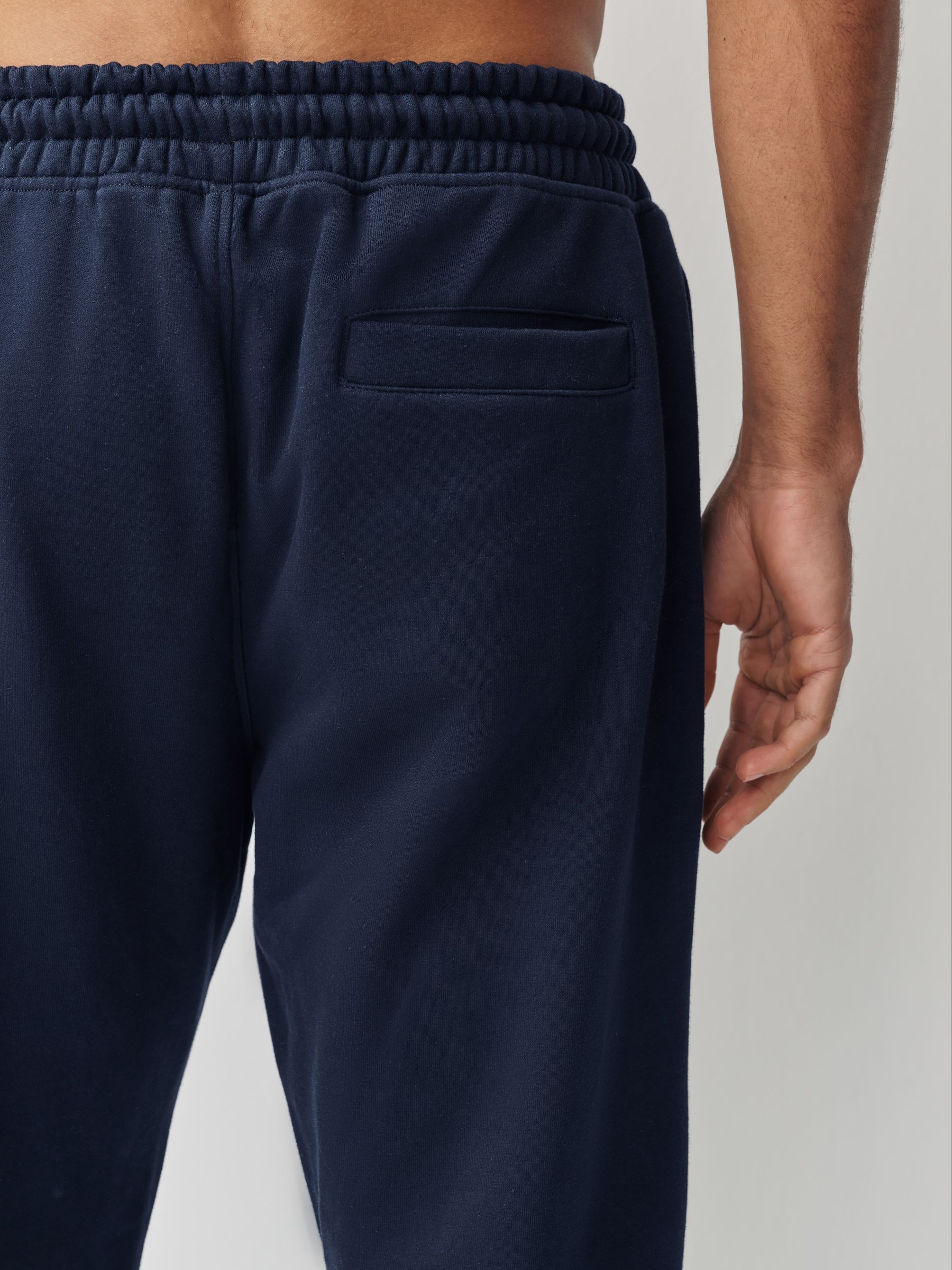 Donkerblauw - Relaxed fit - Katoenrijke Jersey Joggingbroeken