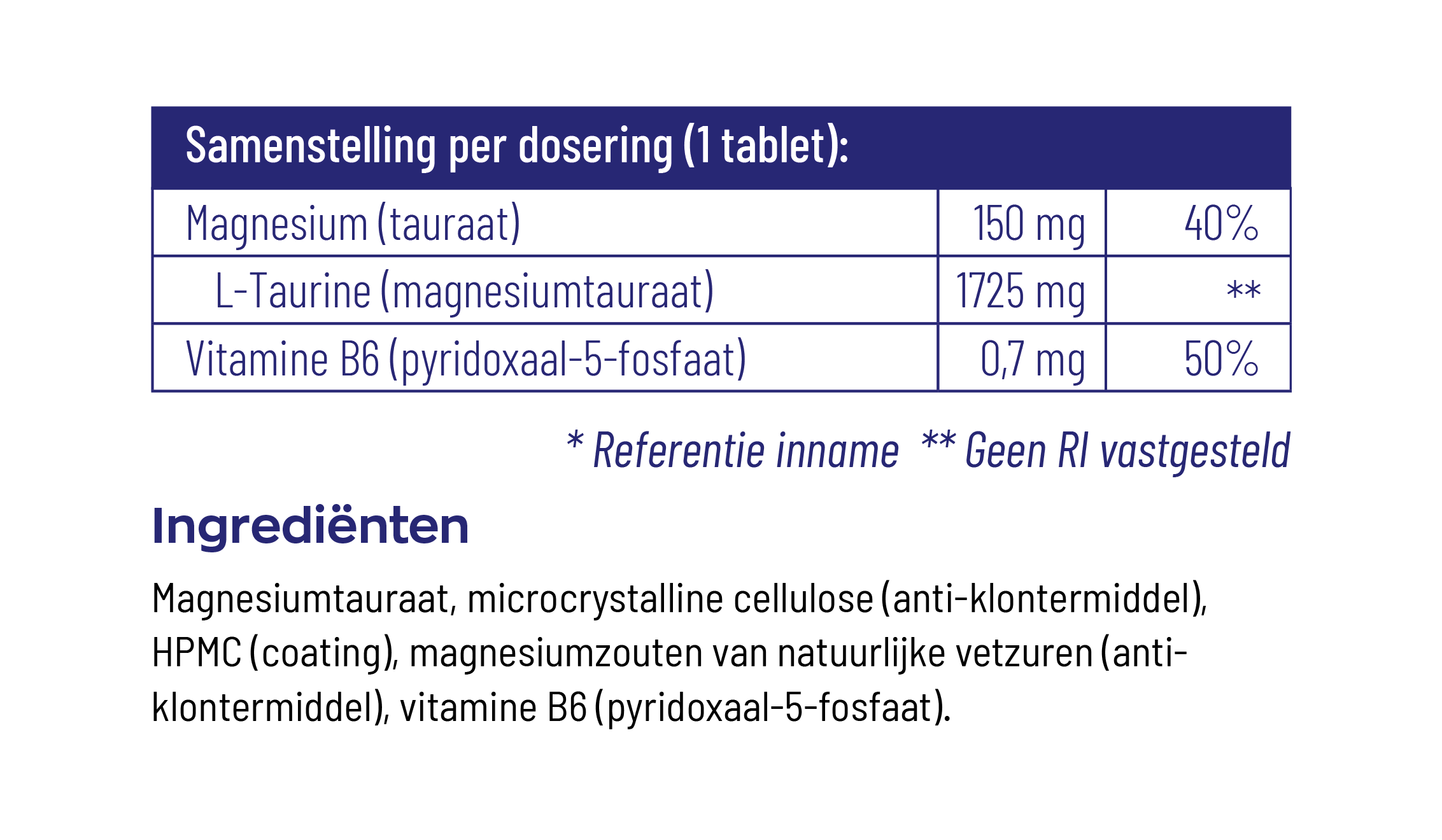 Magnesium 150 Tauraat