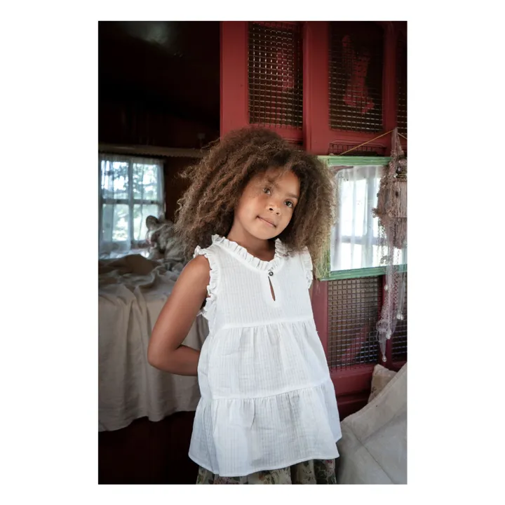 Lilinoa Top Esther Volants | Ecru