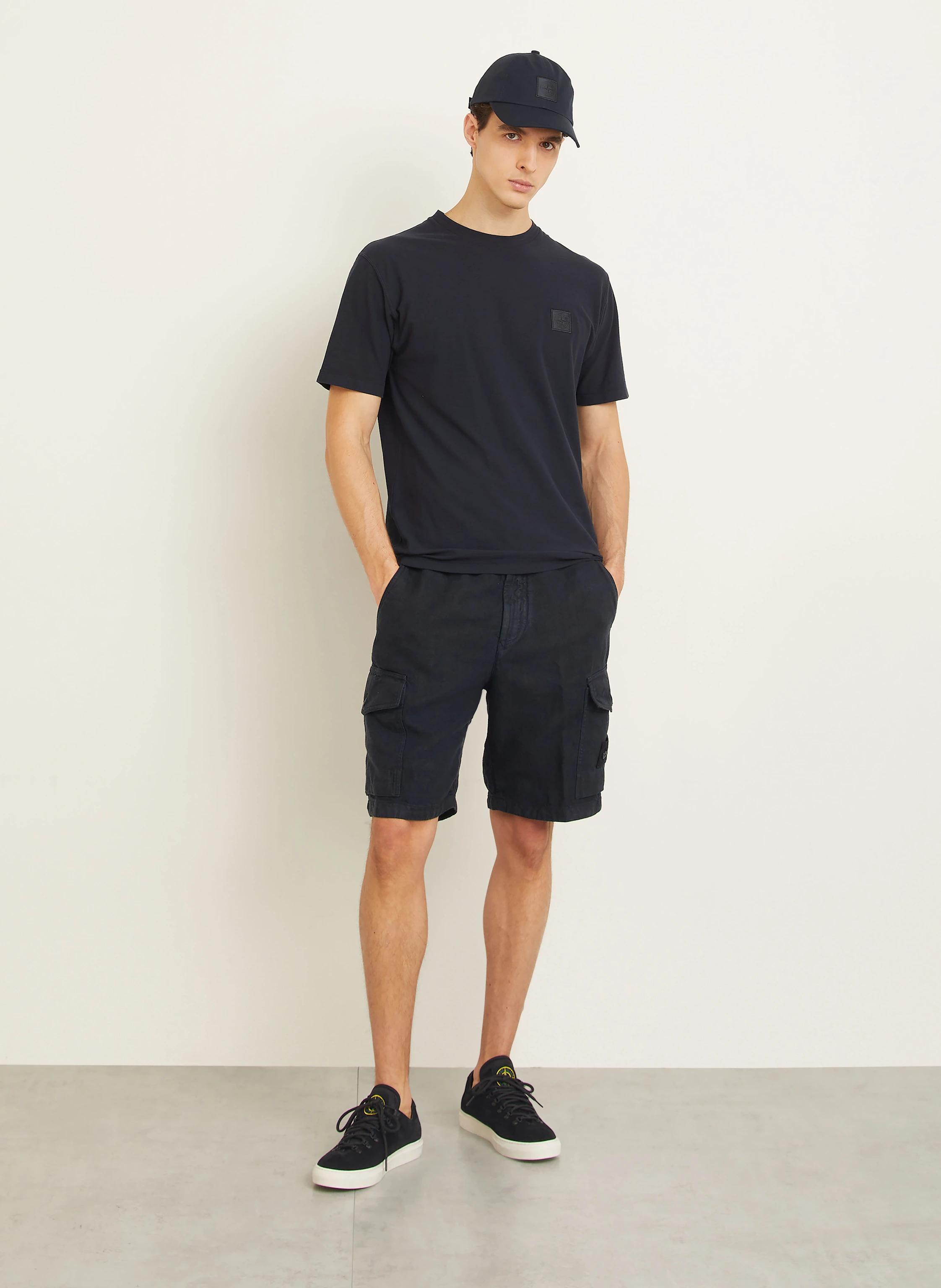STONE ISLAND Leinenshorts GHOST