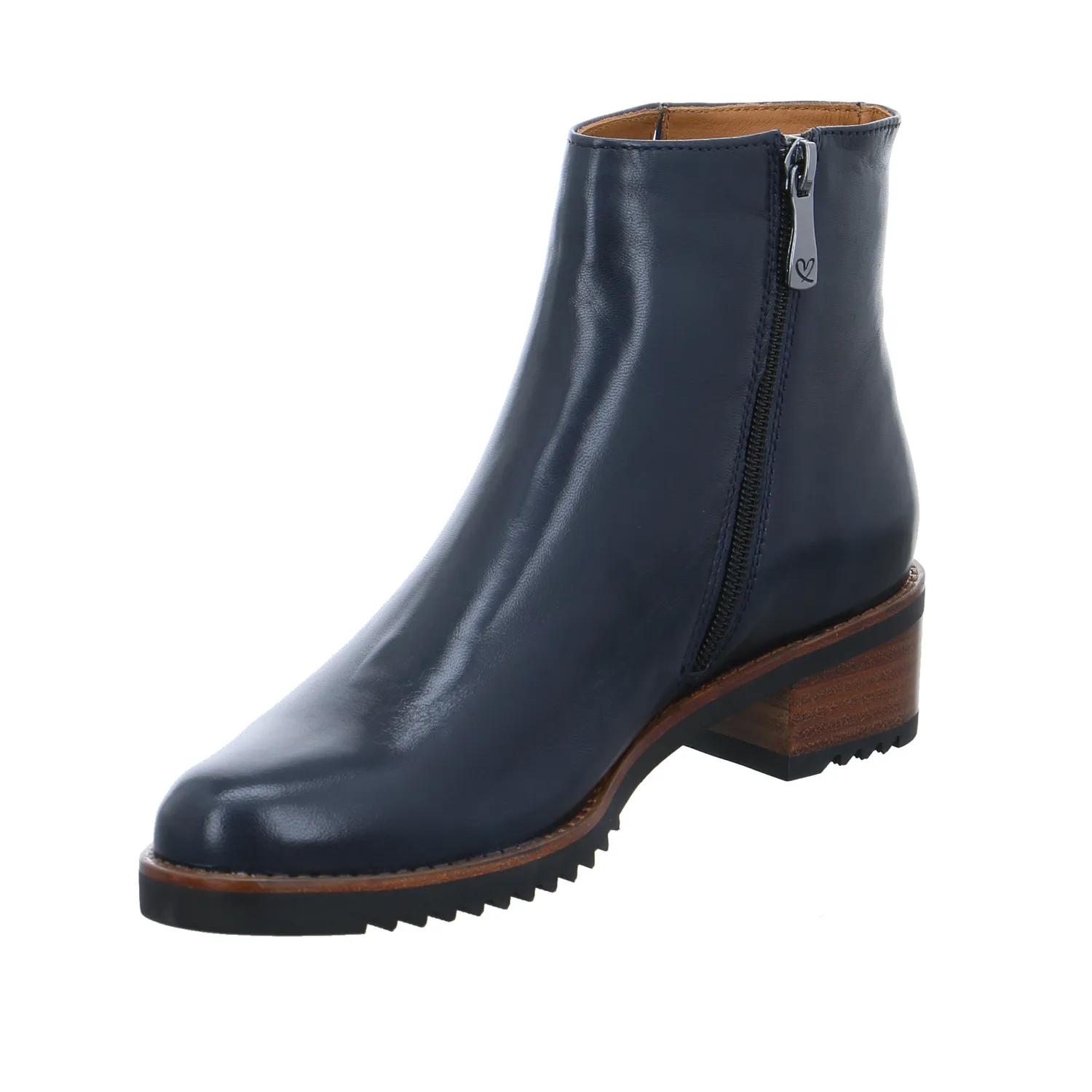 EVERYBODY Stiefelette Blau Leder