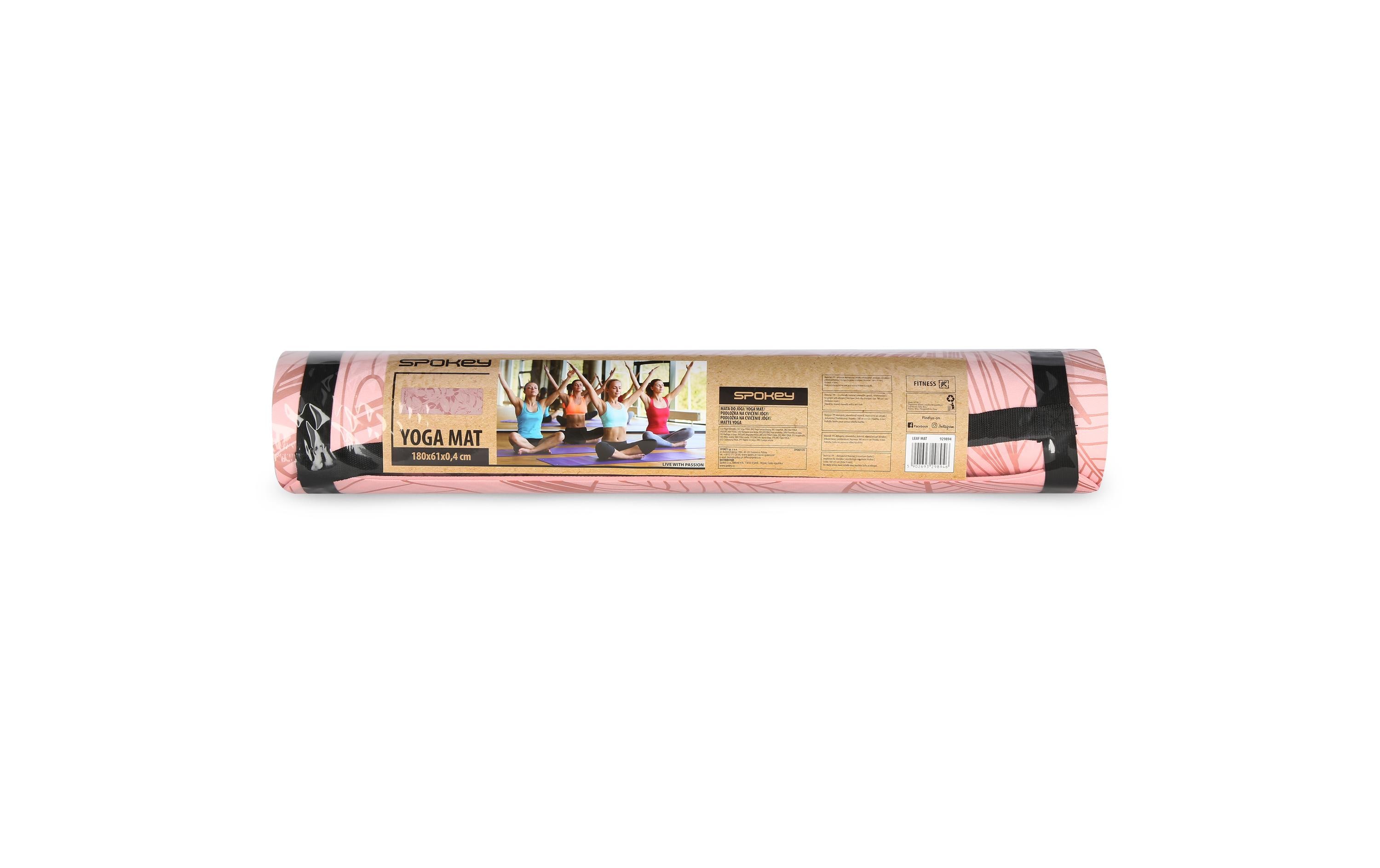 Yogamatte Leaf 183 x 61 x 0.4 cmRutschfeste Yogamatte sorgt für Stabilität bei den Übungen