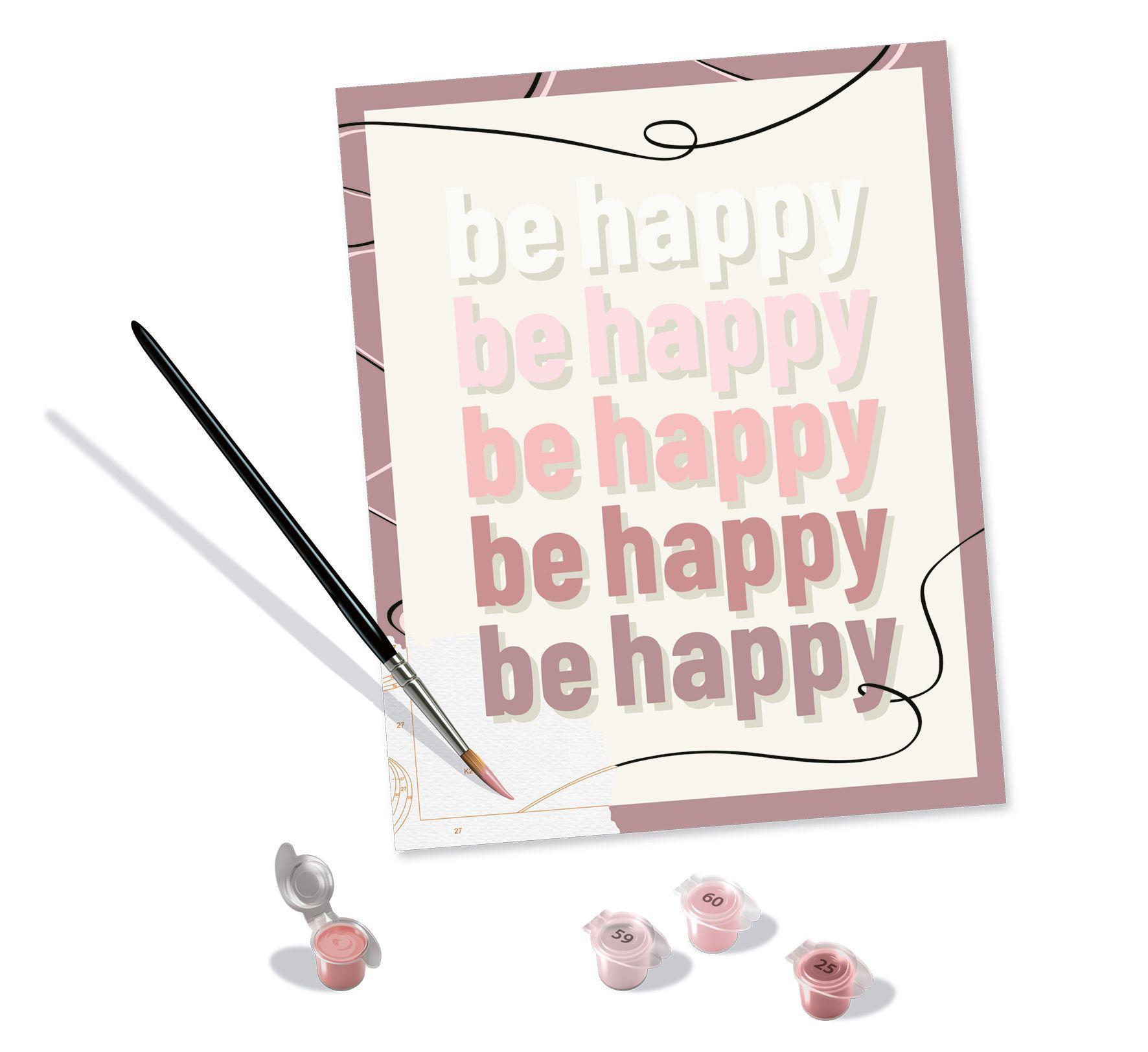 Malen nach Zahlen - Be Happy