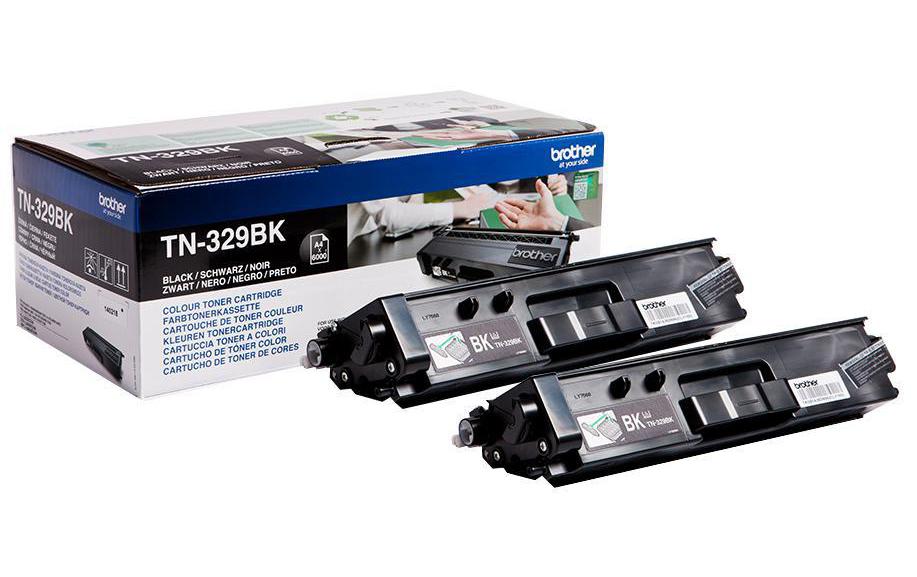 Tonerset TN-329BK Black<br>Toner, farbig