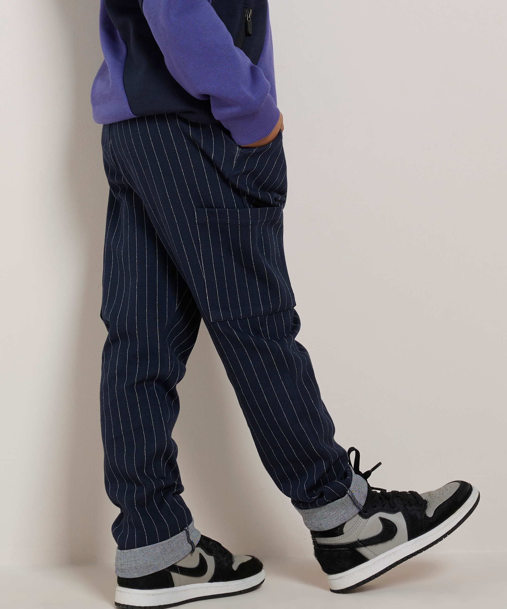 jogging cargo broek gestreept
