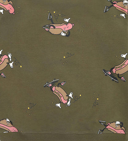The New Sweatshirt - TnLexington - Ivy Green Hot Dog AOP