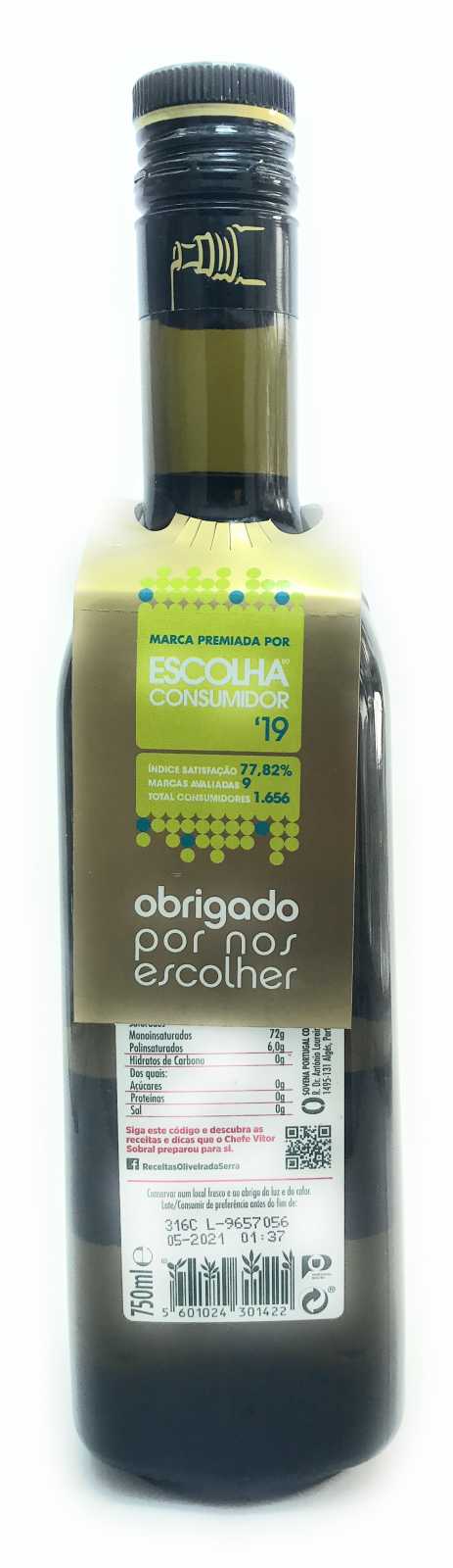 Azeite de Oliva Oliveira Seleção de Azeite Maduro 750 ml