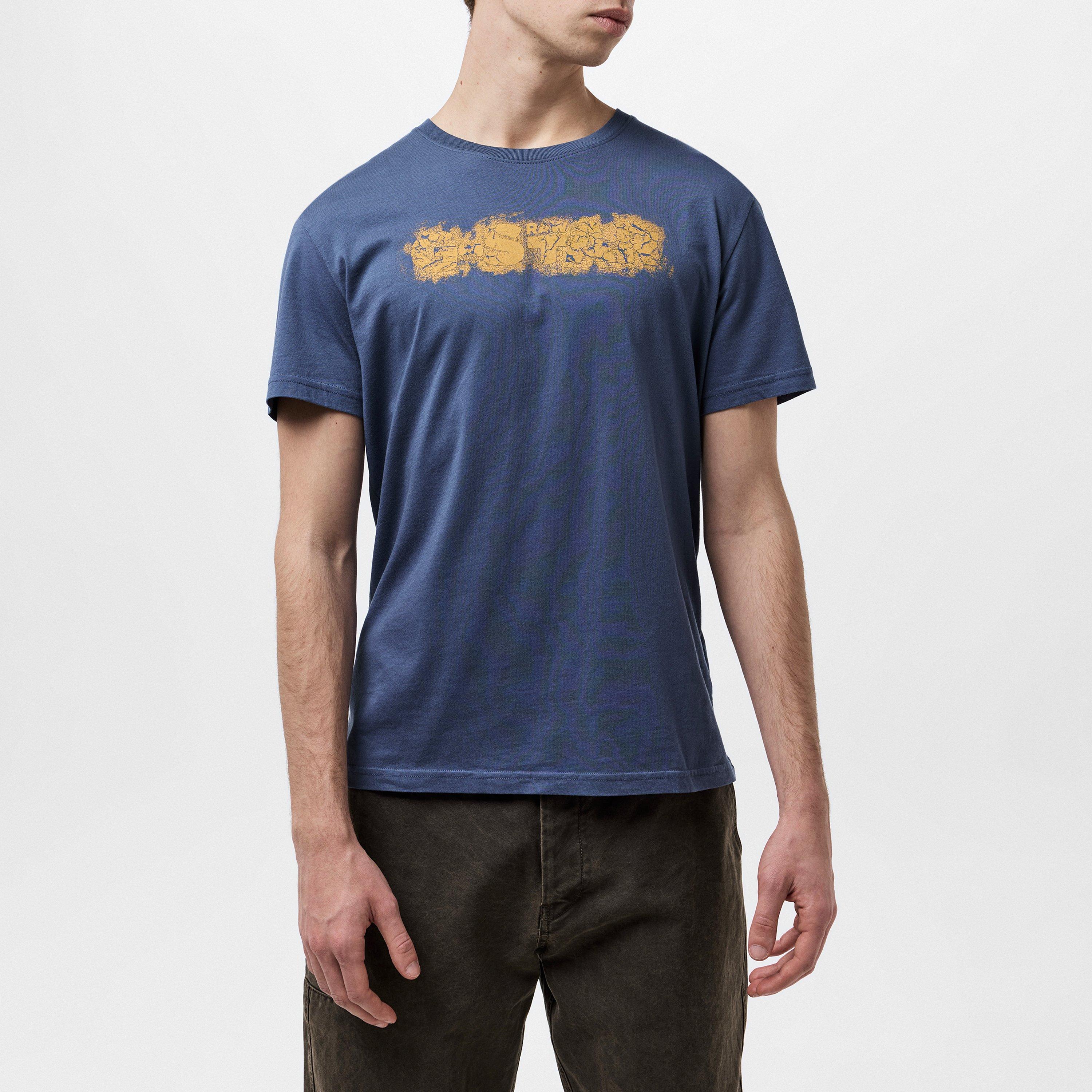 G Star Distressed Logo T Shirt