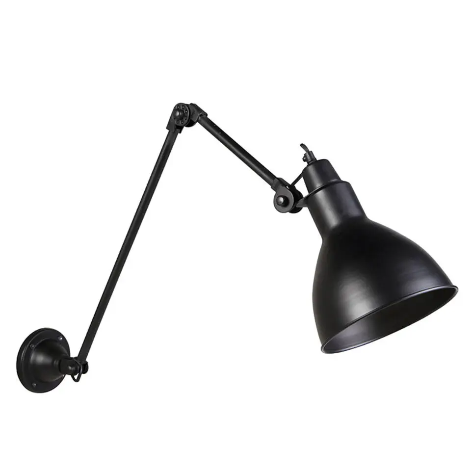 Qazqa wandlampen wye zwart e27