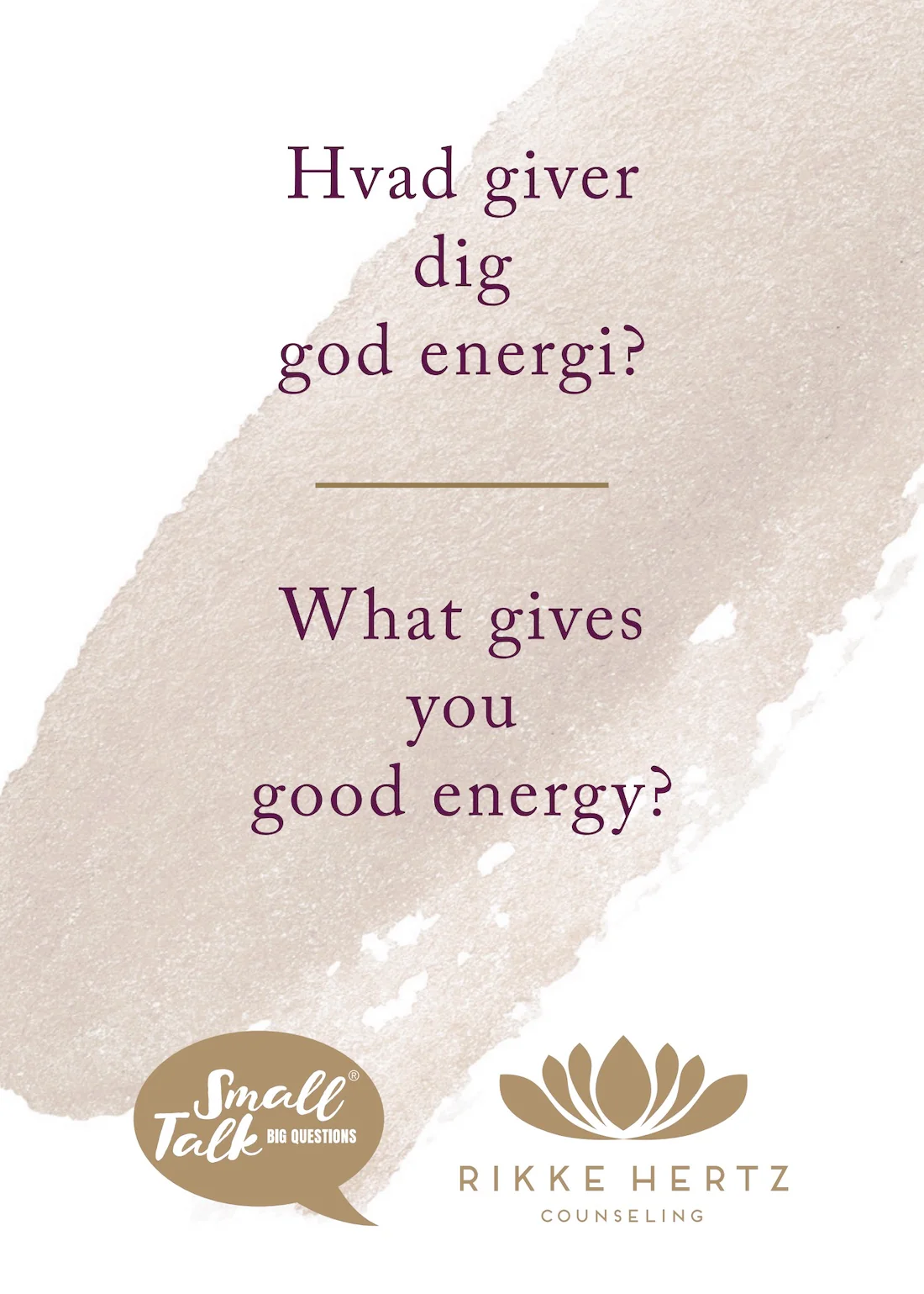New Mags  Small Talk - Big Questions Energi kort