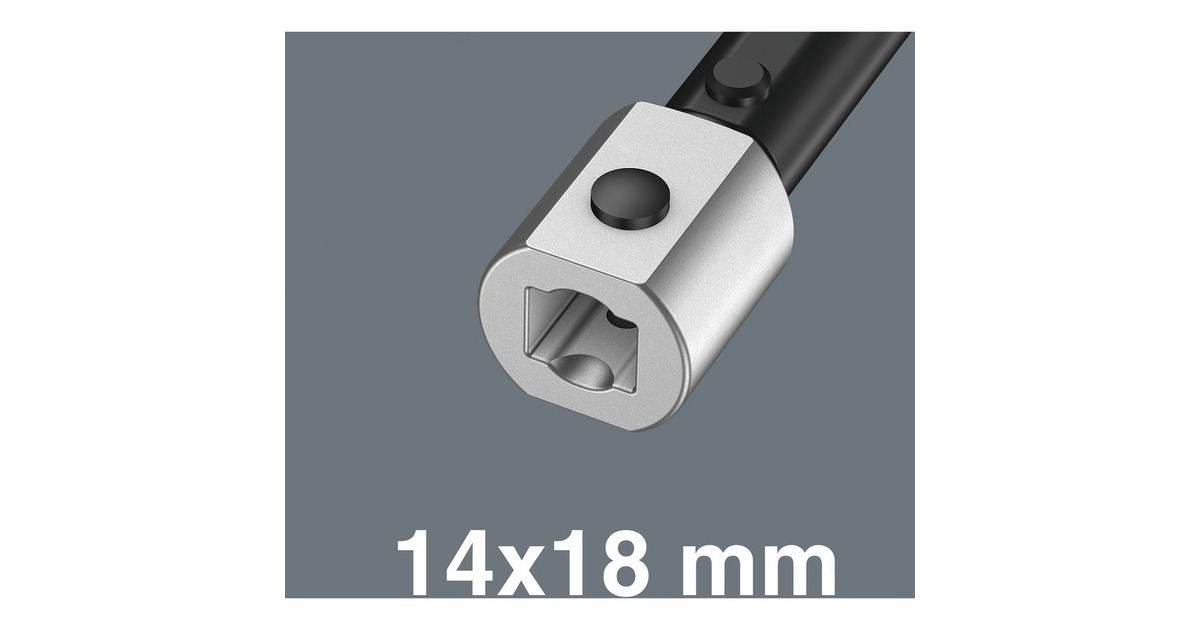 WeraClick-Torque X 7 draaimomentsleutel voor insteekgereedschappen  (Zwart/groen, 10-100 Nm)