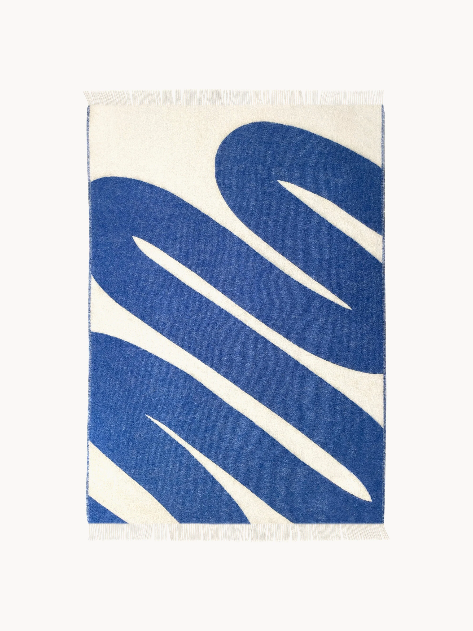 Wollen plaid Swirl met zigzagpatroon