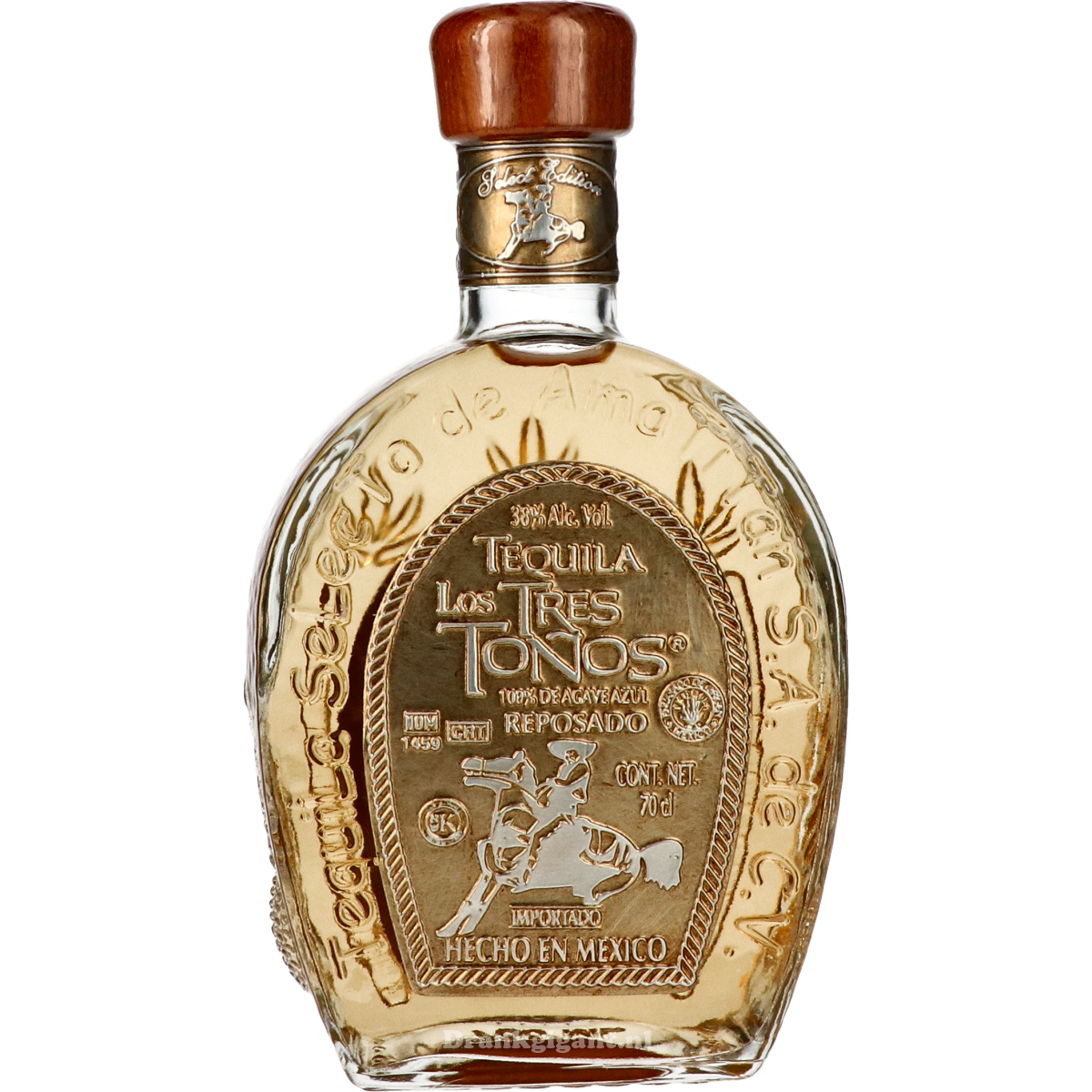 Tequila Los Tres Tonos Reposado 70 cl