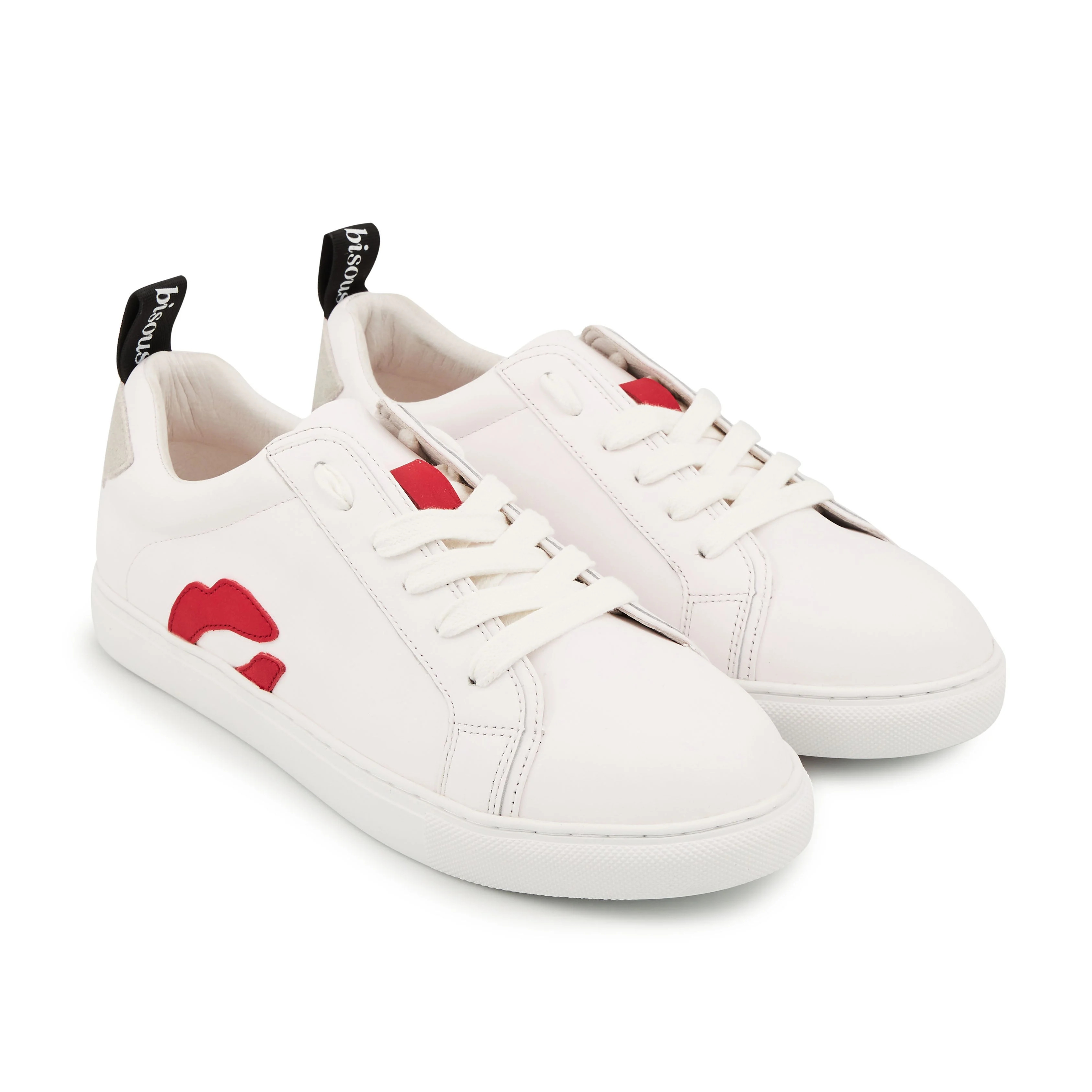 BETTY - Sneakers en cuir | Rouge