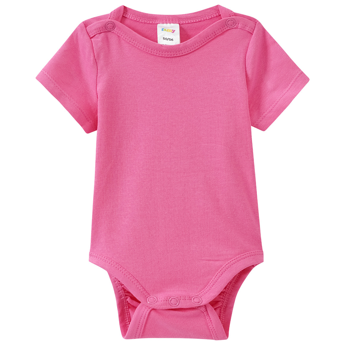 Famy 5 Baby Bodys in verschiedenen Farben rosa / weiss