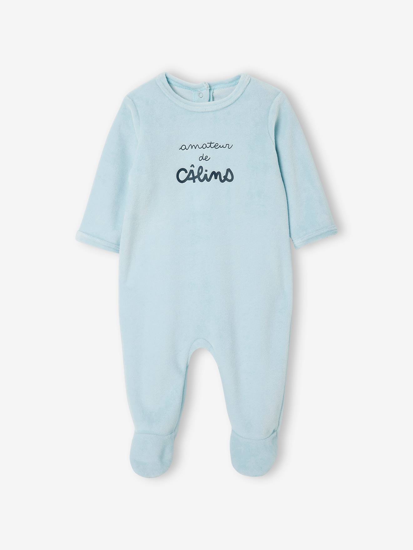 Conjunto de 3 macacões de veludo para bebês