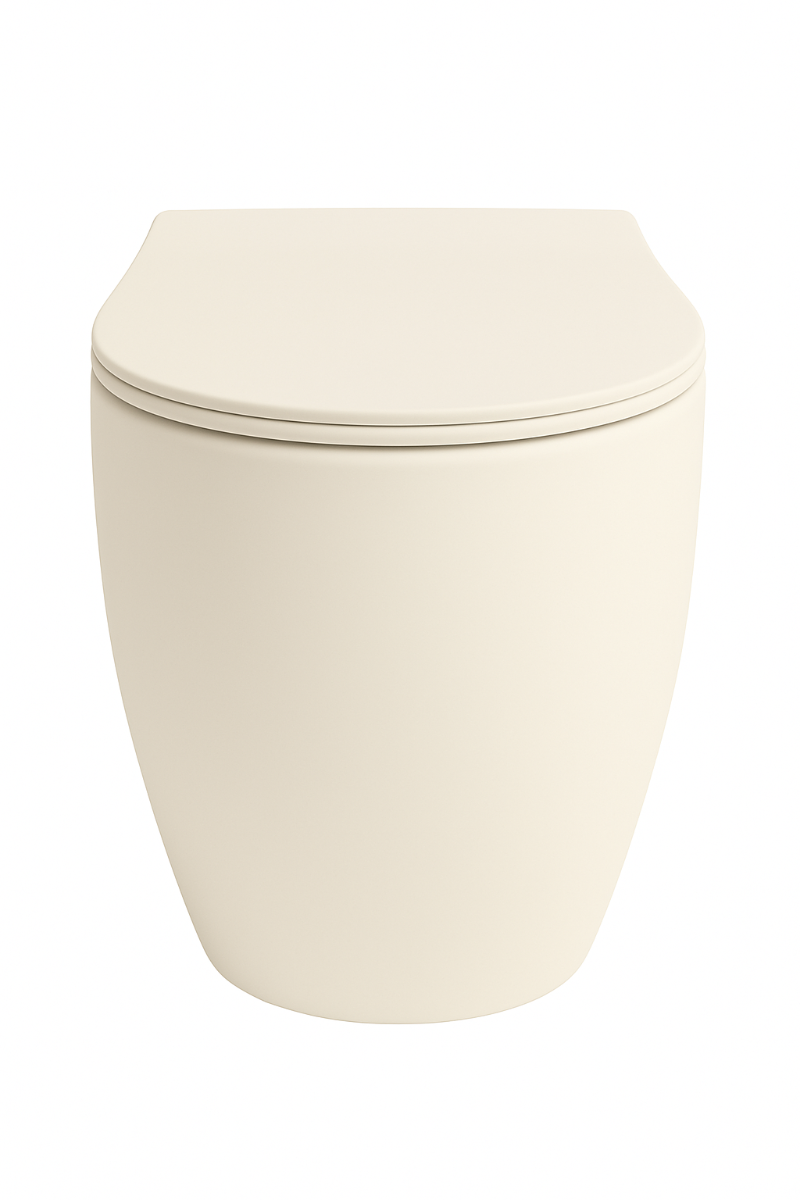 Isvea Sentimenti staande toiletpot randloos 52x36cm ivoor