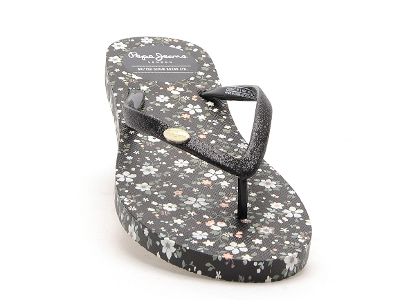 Pepe jeans mules et sabots femme rake noir