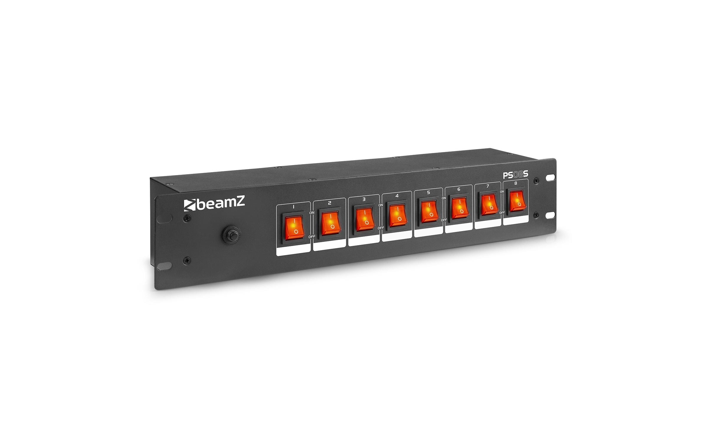 Lichtsteuerung PS08SSwitch Panel für Schuko Stecker, 8-Kanal