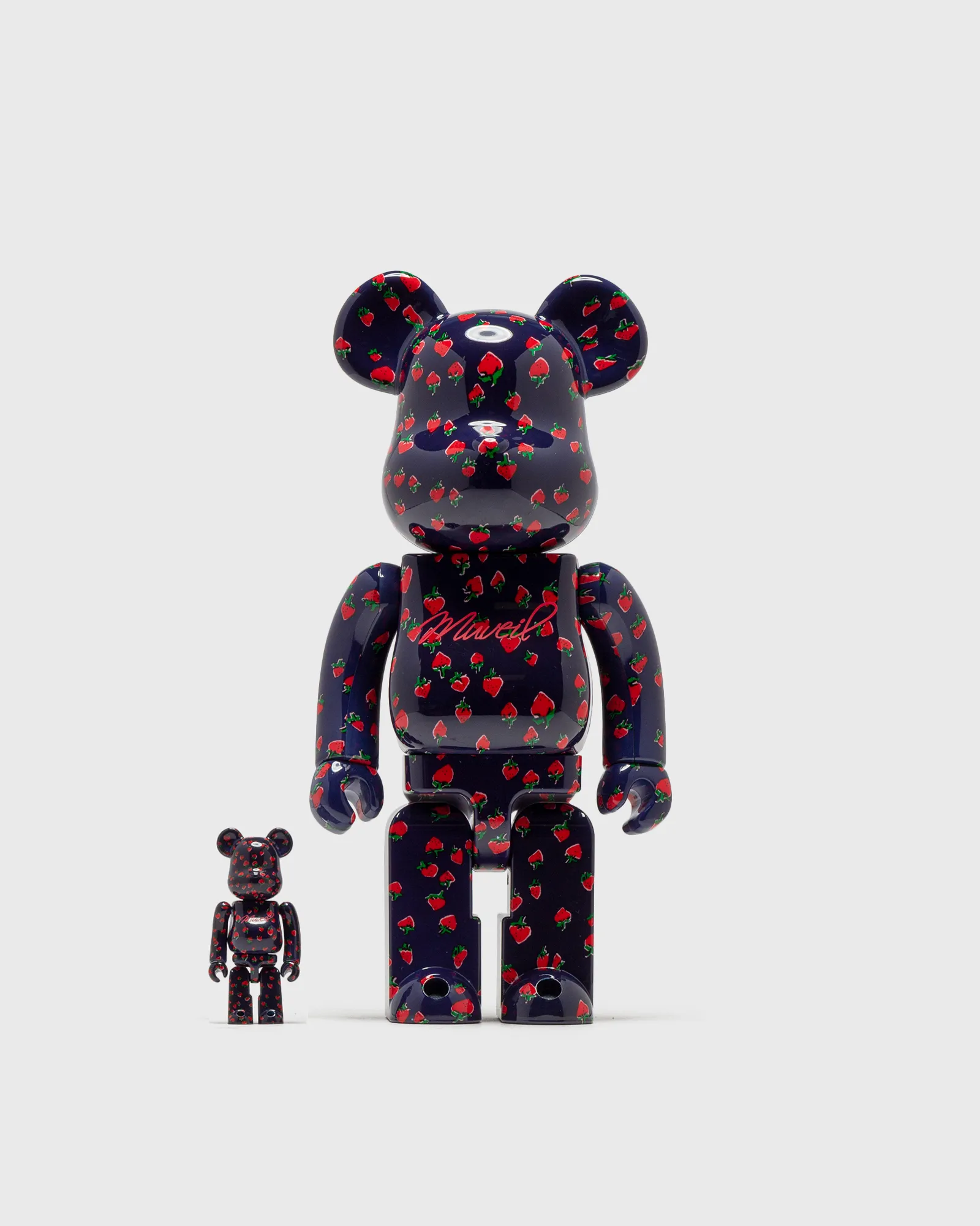 MEDICOM BEARBRICK 400% MUVEIL MORANGO - PACOTE COM 2