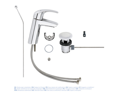 GROHE EUROSMART chromen wastafelmengkraan 23322001