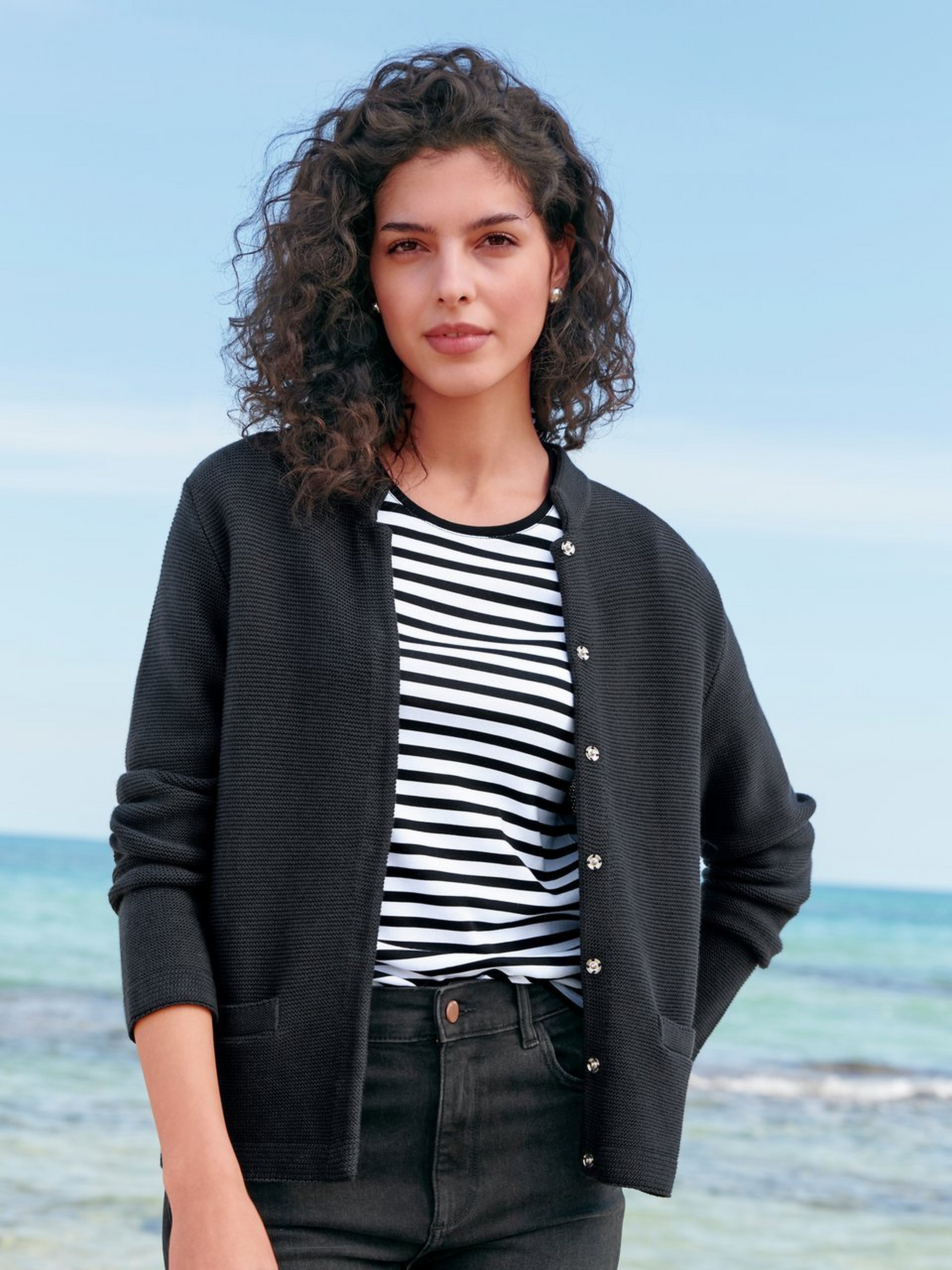 Strickjacke aus 100% Baumwolle Supima