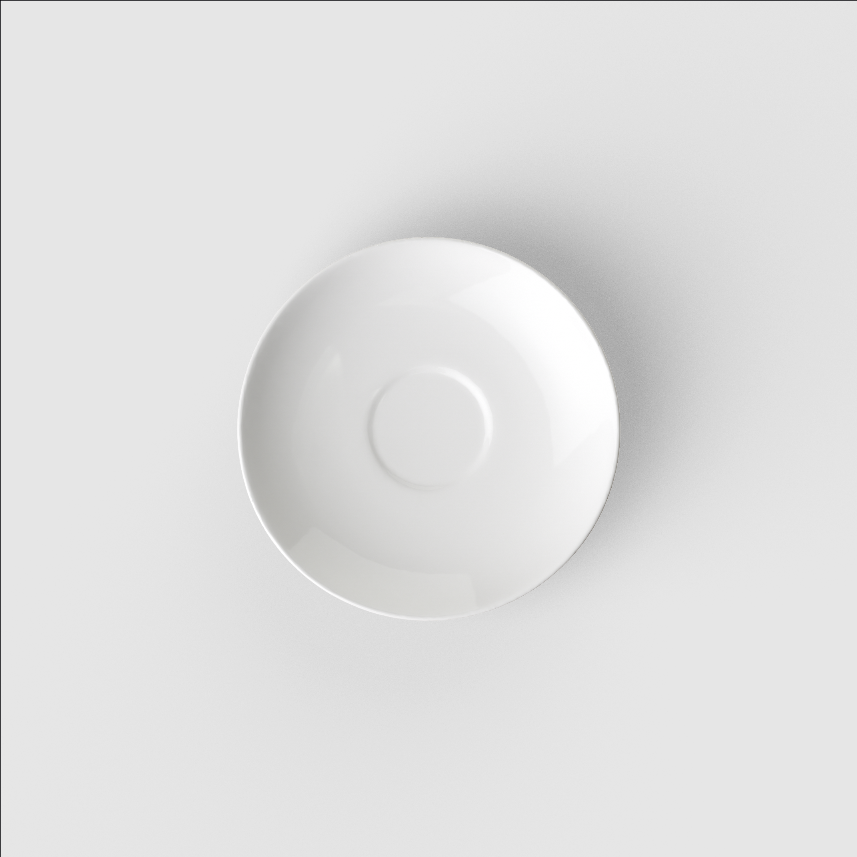 Rose Garden Espresso cup saucer White, 4.7'' x 4.7'', Premium Porcelain