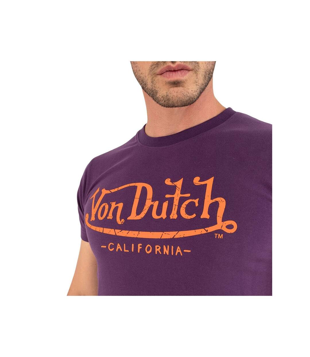 T-shirt col rond homme en coton Slim Fit Life
