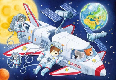 Ravensburger Puslespill Journey through space 2x24 Brikker