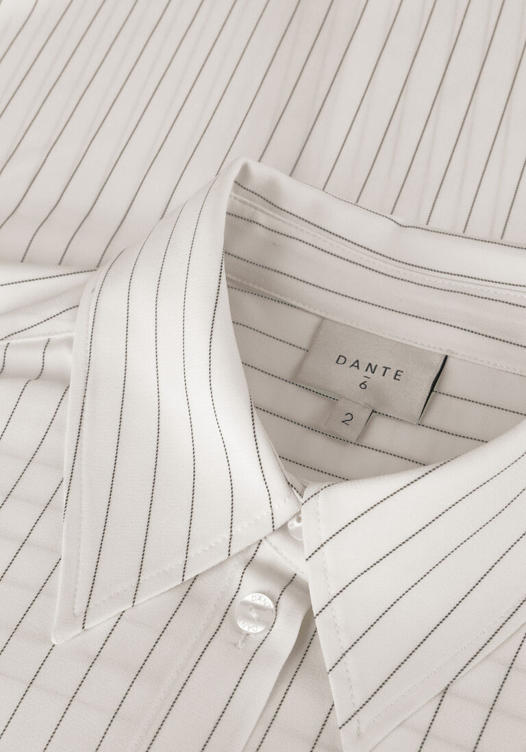 witte dante6 blouses krijtstreep oversized blouse