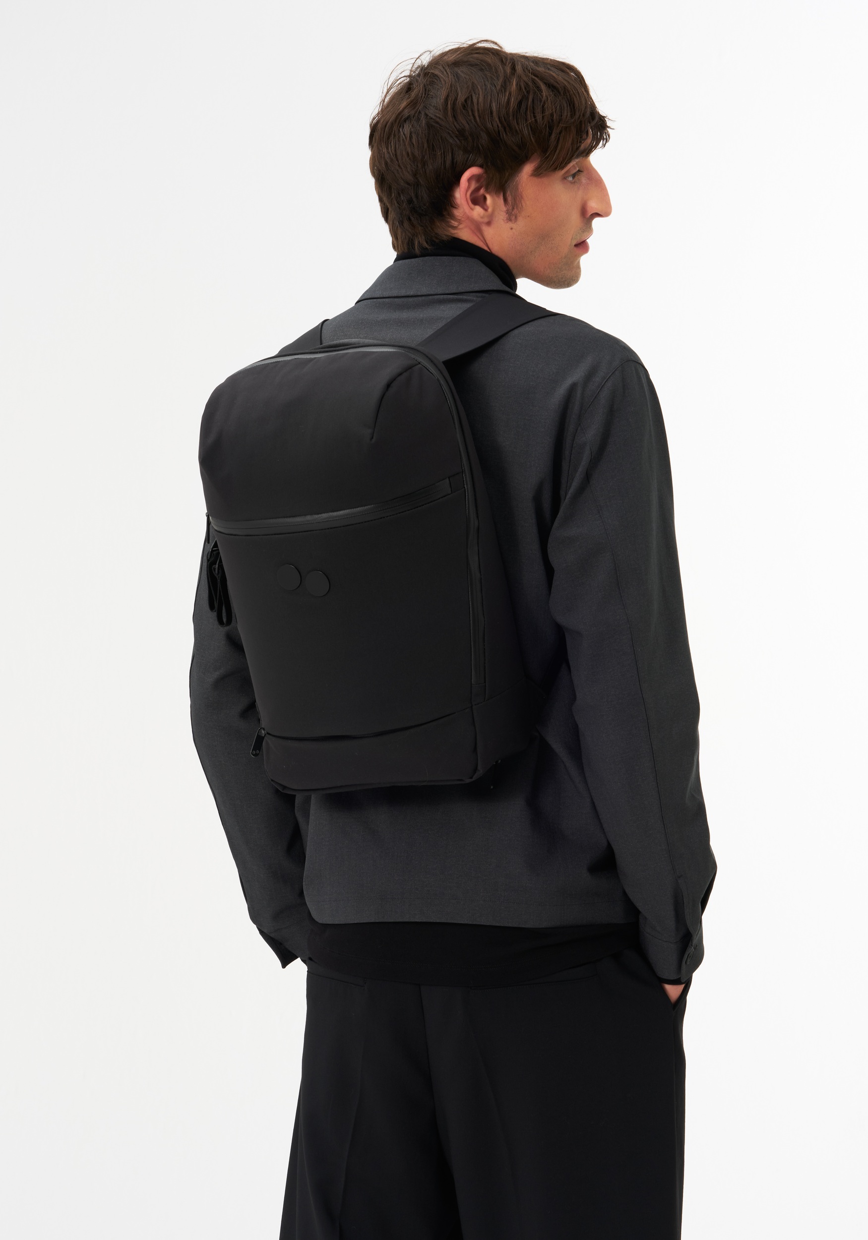 Pinqponq Rucksack Kontor Backpack Solid Black
