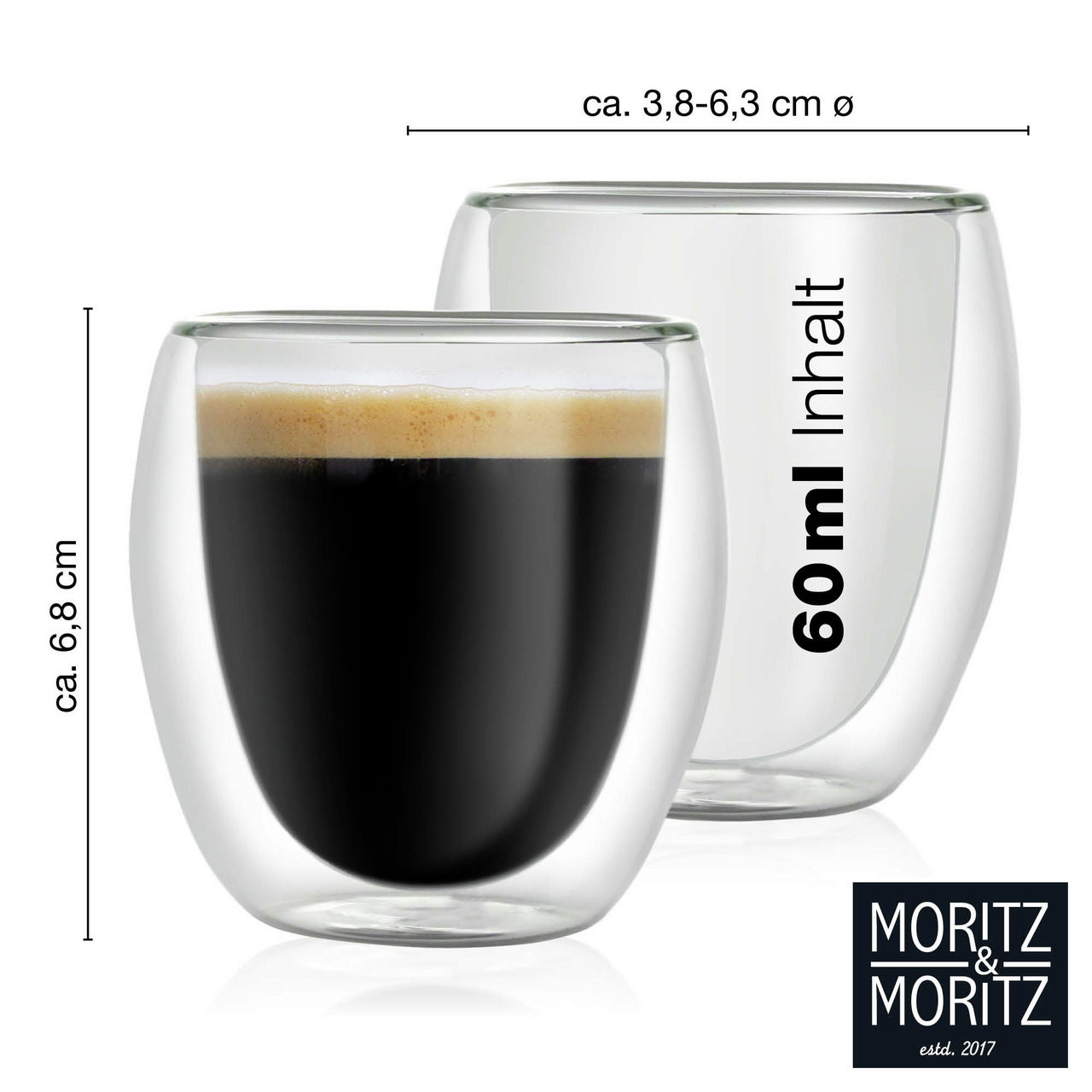 Moritz & Moritz Thermo-Espressogläser 6-tlg.