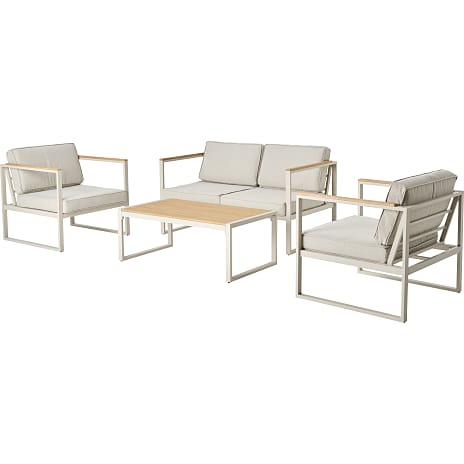 Ohio loungesæt med 2 pers. sofa - Sandy grey