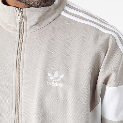 Veste Zippée A Bandes Cutline IM4516 Beige