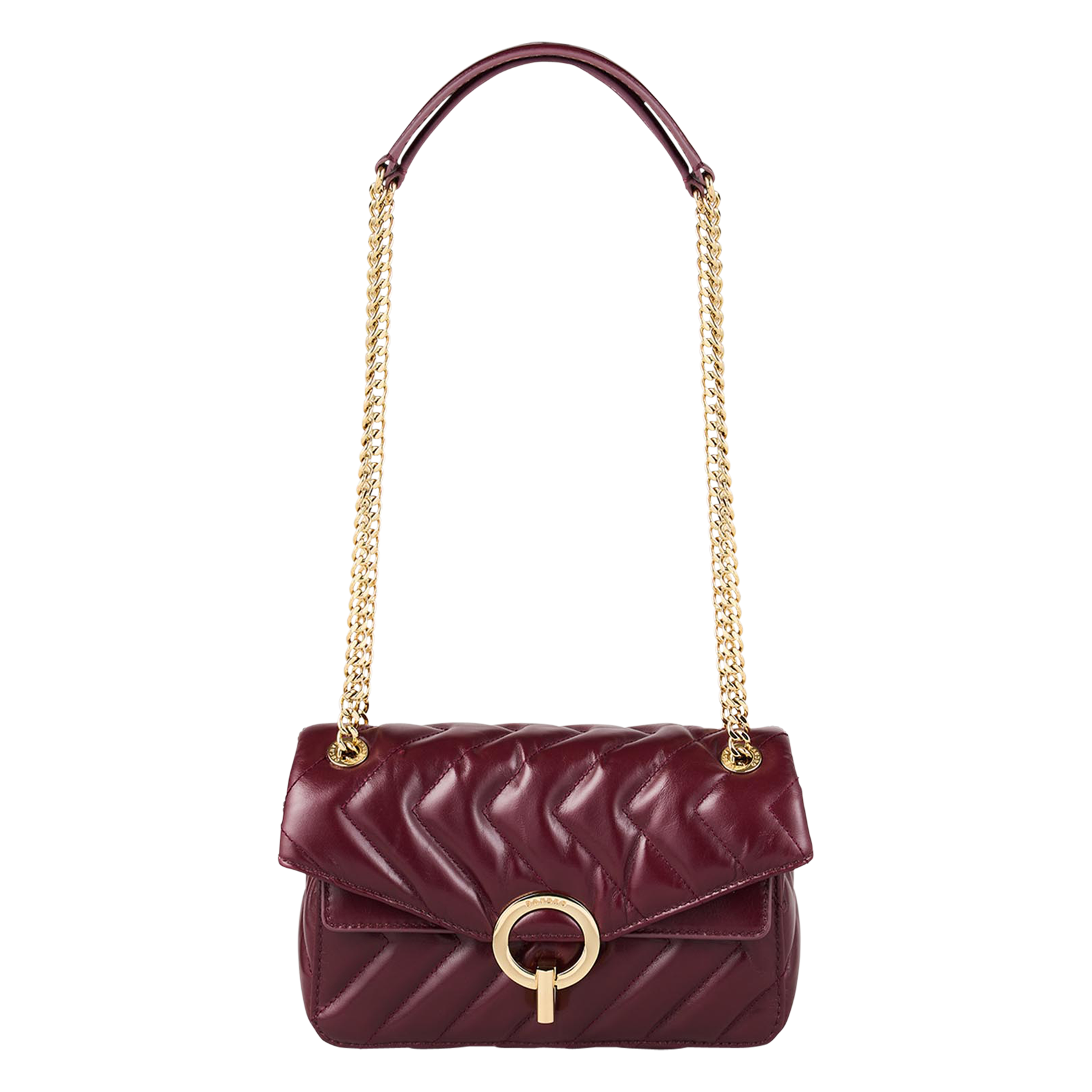 Petit sac en cuir matelassé | Rouge