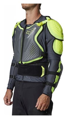 Veste Protection Fox Titan Sport Gris/Vert Fluo