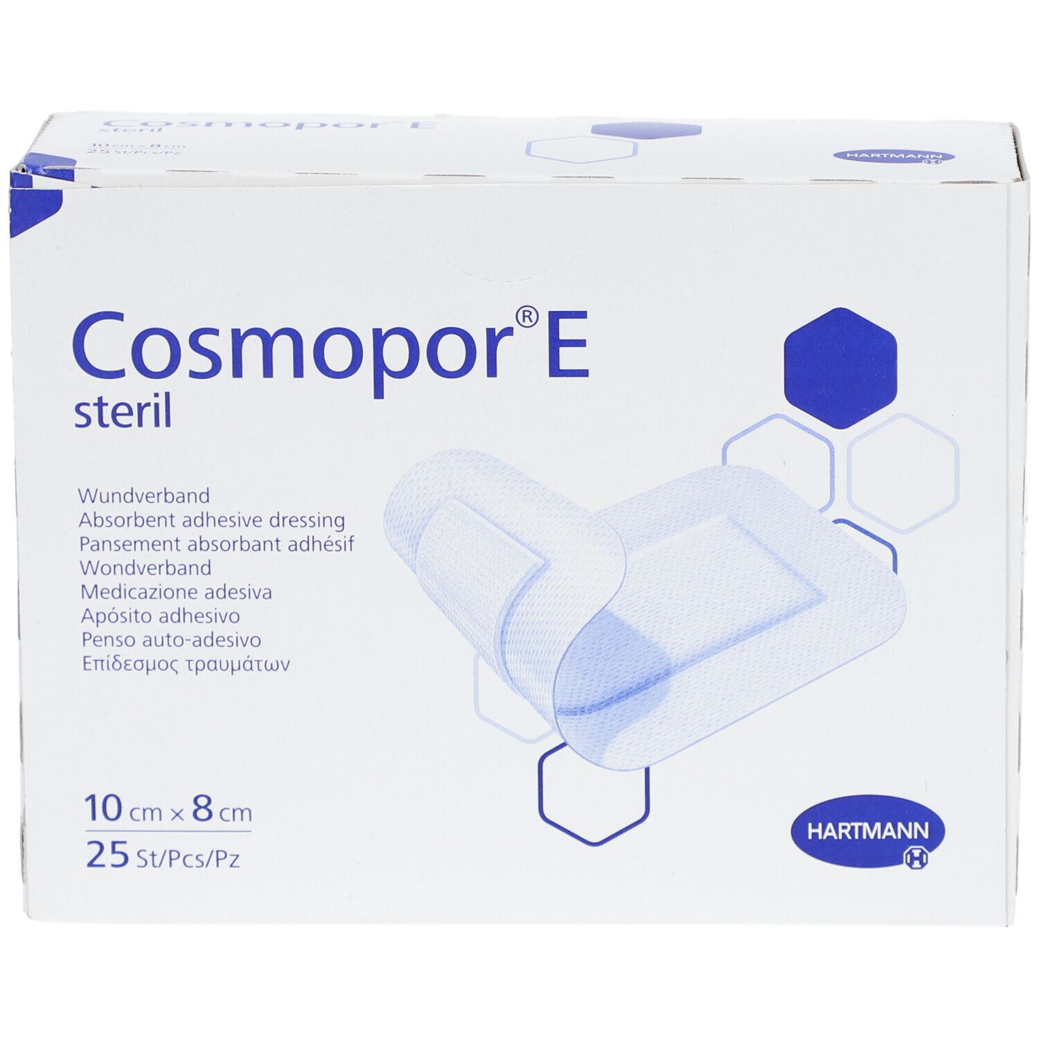 Hartmann Cosmopor® E Wundpflaster steril 25 Stück 10 x 8 cm