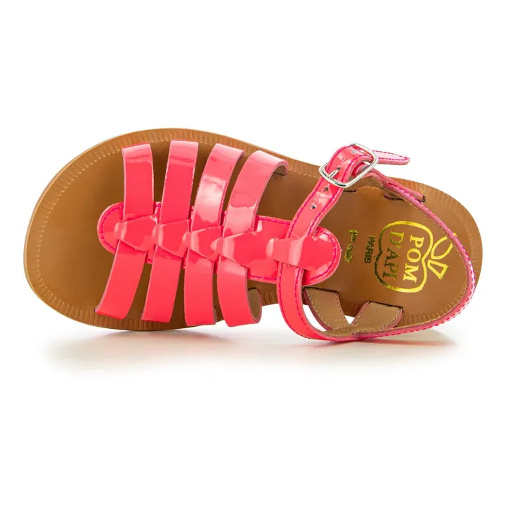 Pom d'Api Sandales Plagette Strap | Rose
