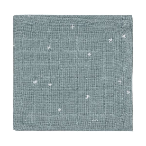 Jollein Twinkling Monddoekje - 3 Pack - 31 x 31 cm - Hydrofiel - Sea Green