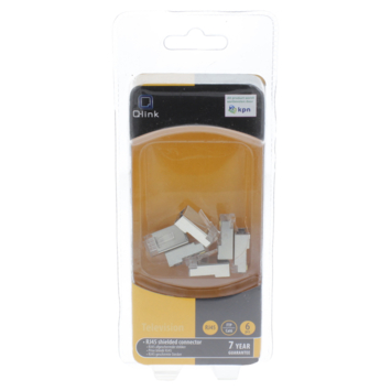 Q-Link FTP connector cat 6 RJ45 6 stuks KPN keurmerk