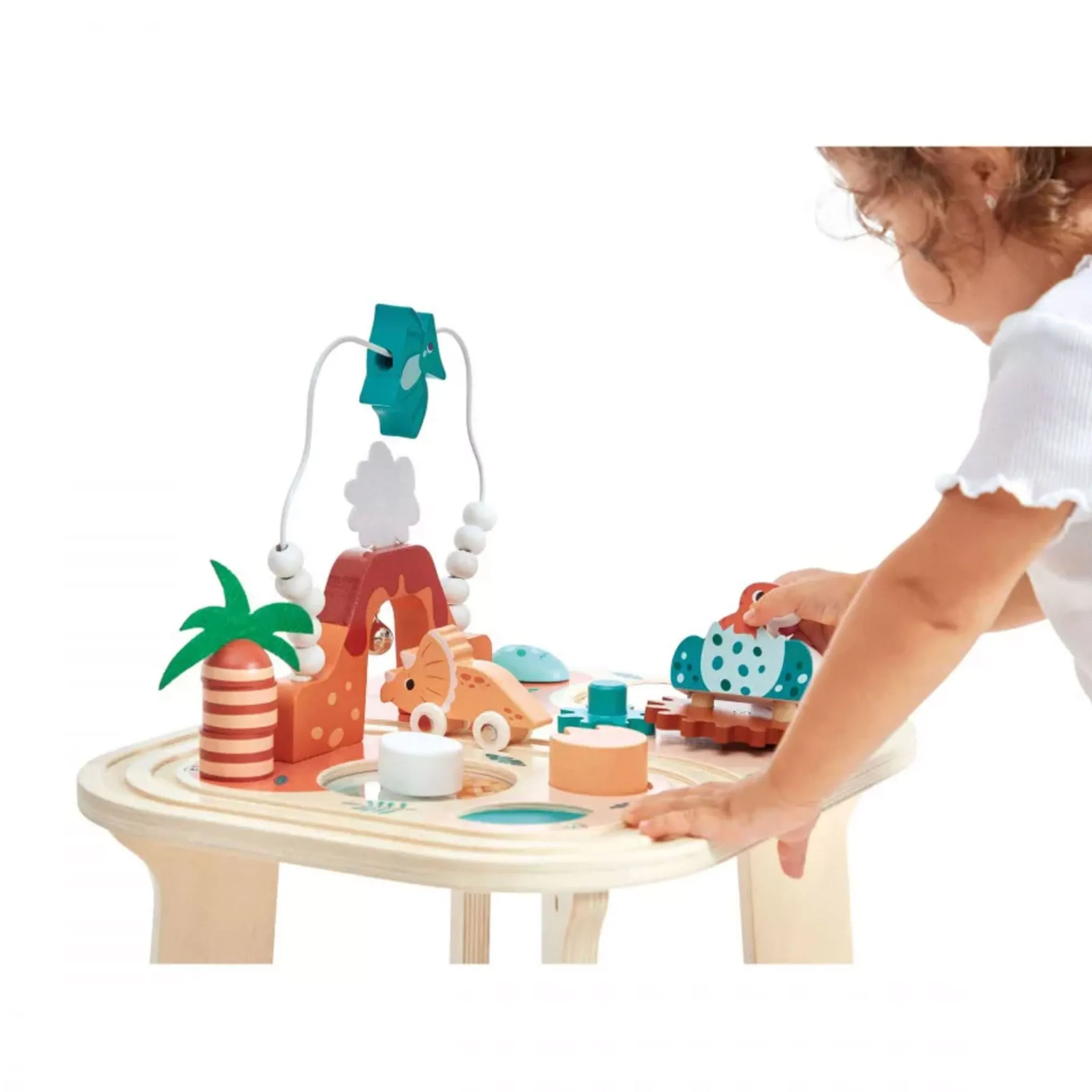 Janod Table d'Activités en Bois - Dino