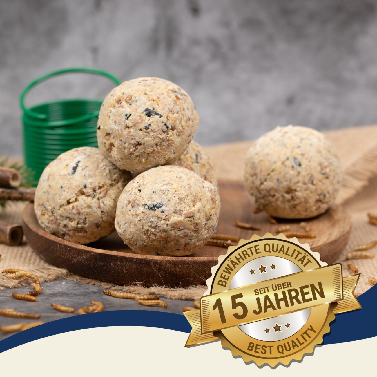 Lyra Pet Meisenknödel Protein Boost mit Mehlwürmern ohne Netz à 90 g