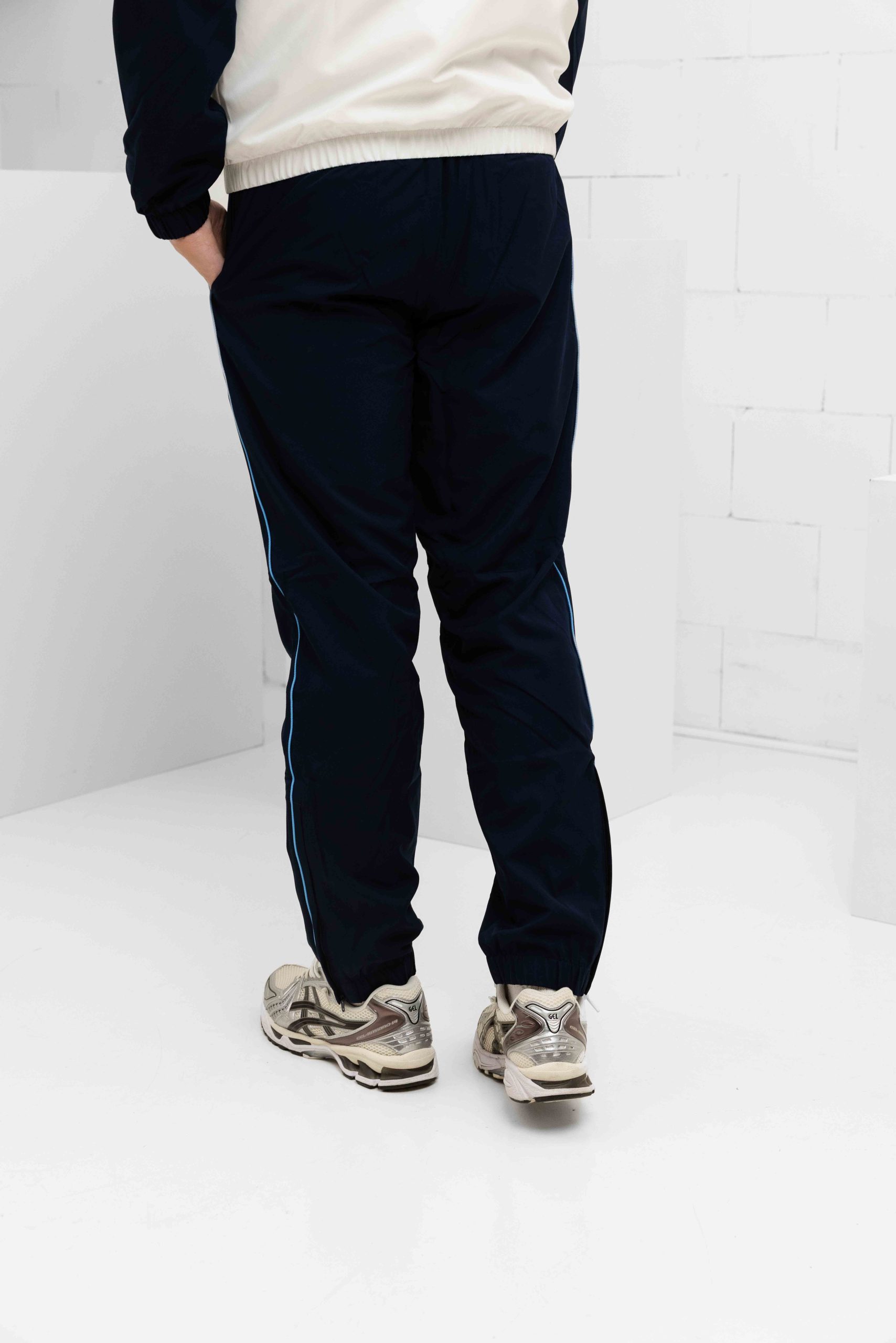 Lacoste Diamond Trainingspak Heren Wit/Lichtblauw