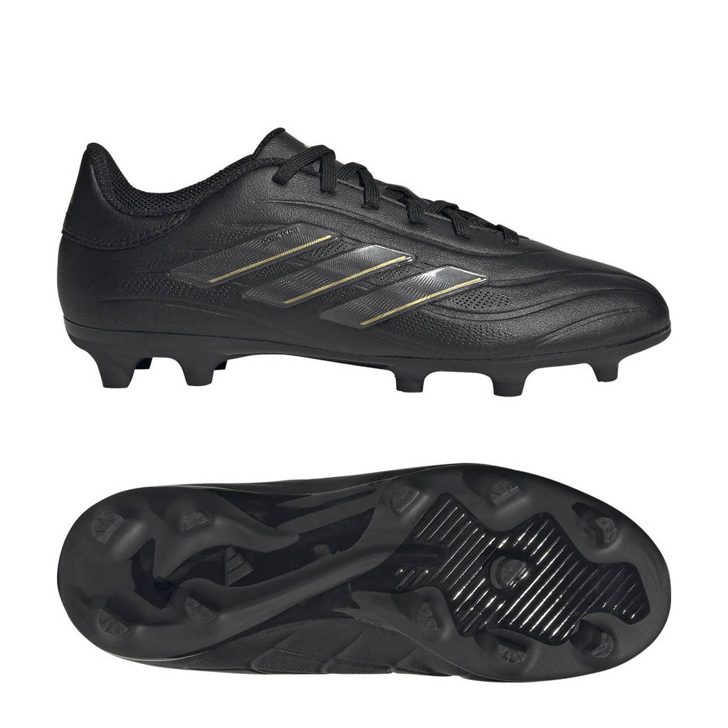 adidas Copa Pure 2 Leaguejunior voetbalschoenen zwart/antraciet/goud metallic