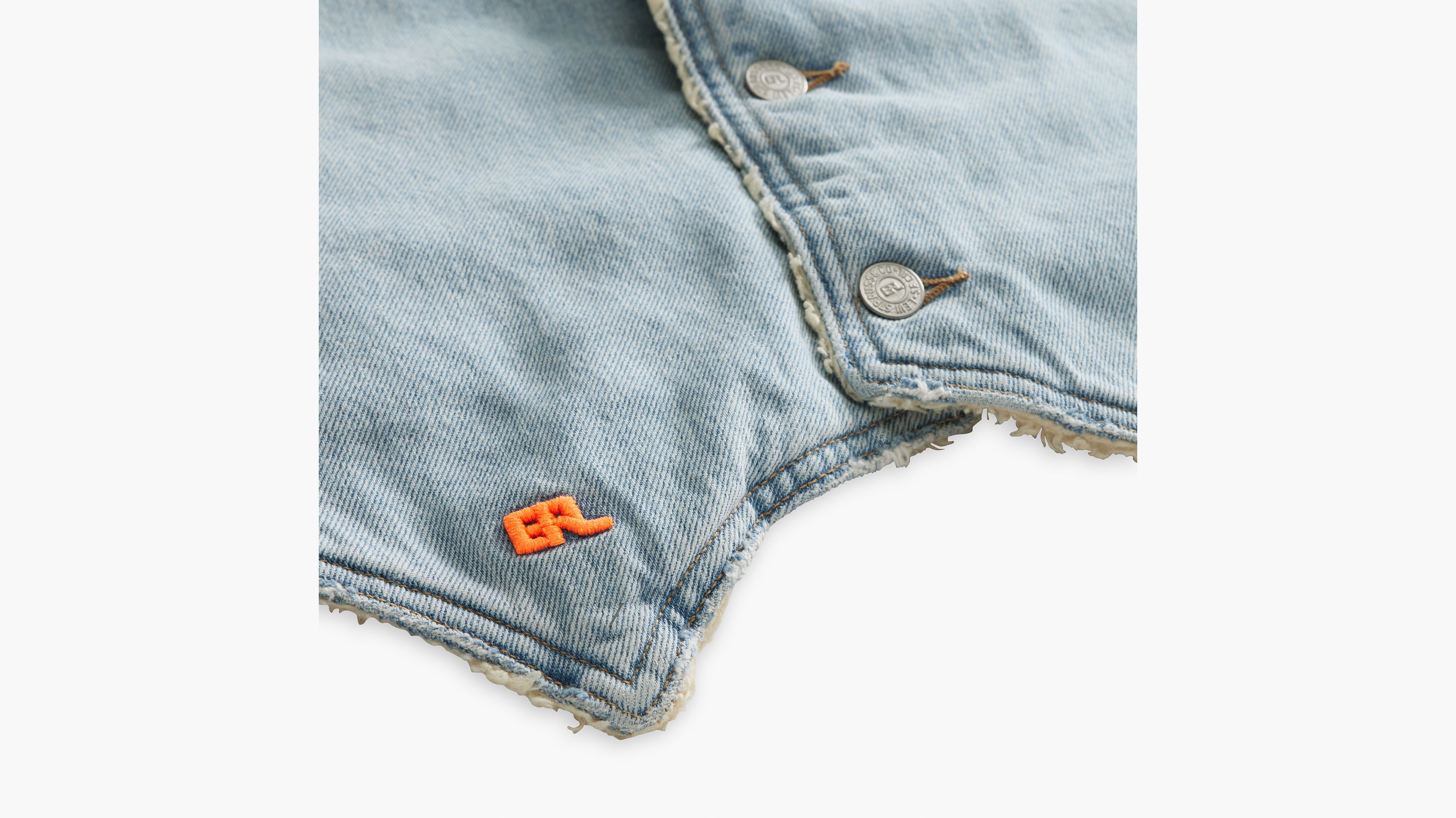 Levi's® x ERL Denim Veste sans manche Denim - Light Indigo - Bleu