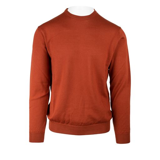 Nordstrand Crew Plain Striktrøje, Rust, XL
