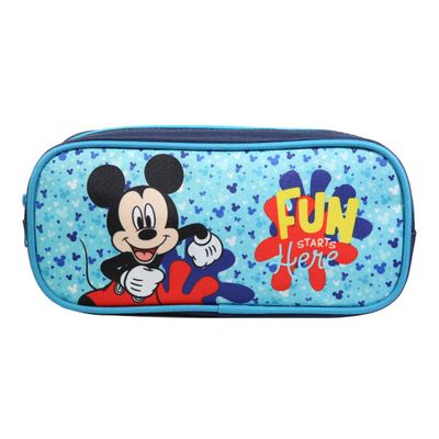 Trousse rectangulaire Mickey - 1 compartiment - bleu - Bagtrotter