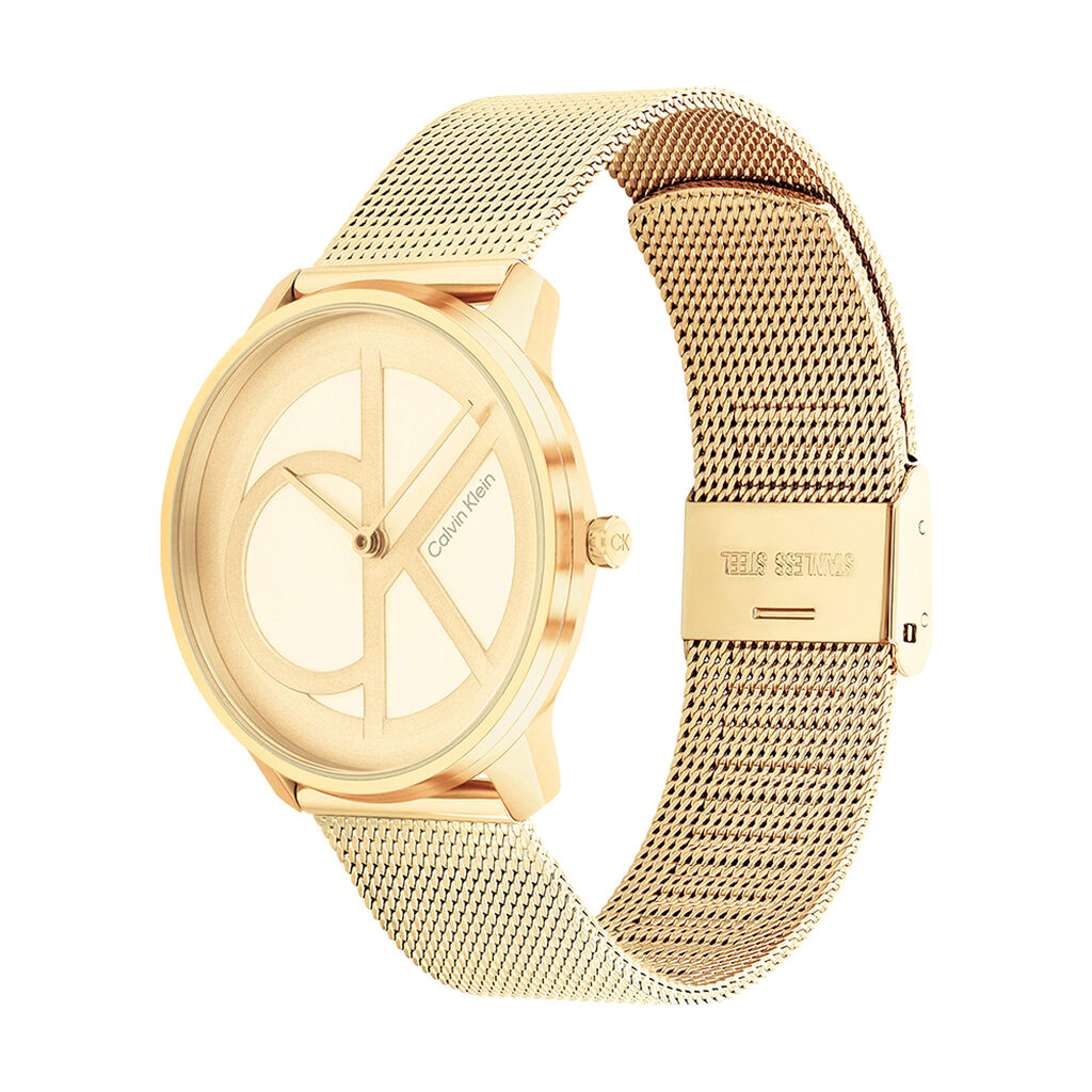 Montre Calvin Klein Iconic Mesh Champagne