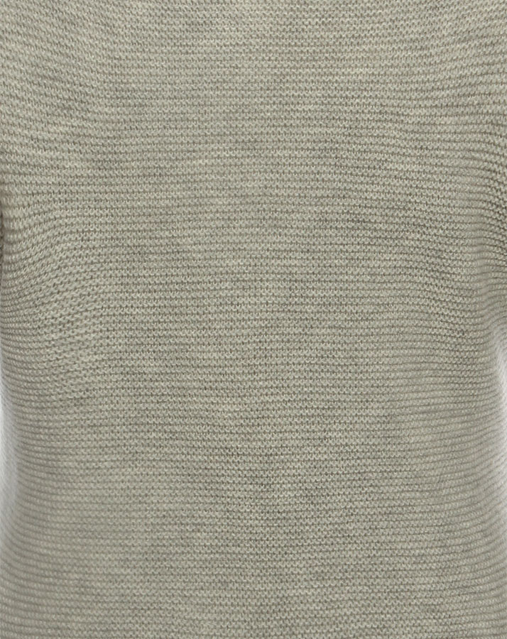 Strickjacke BASIC in grau melange
