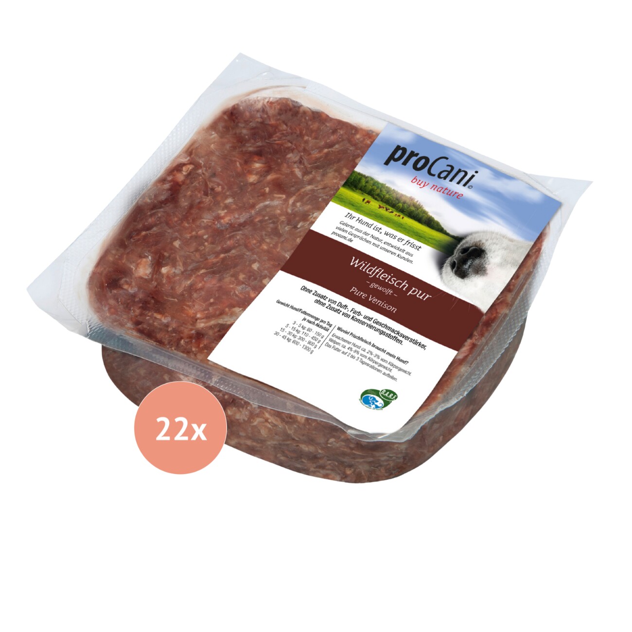 ProCani Wild pur 22x500 g